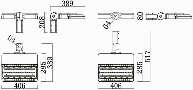 PCU-100W-200W LED Street Light