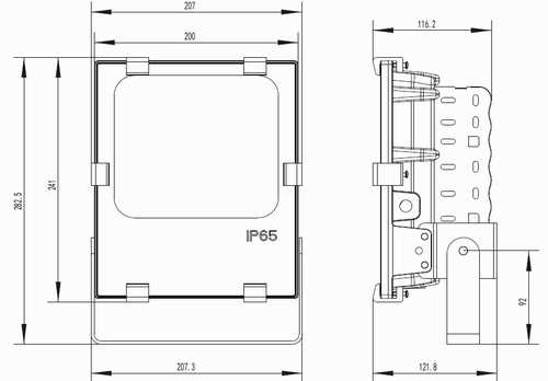 PCU-50-200W LED flood light