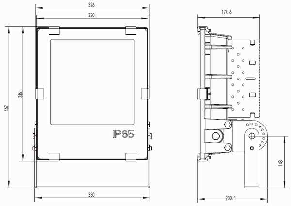 PCU-50-200W LED flood light